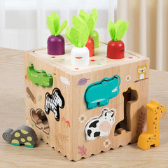 8 in 1 Multi activity Busy Box - Wooden