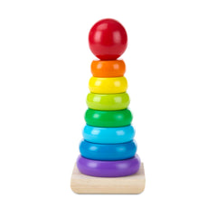 Wooden Rainbow Stacking Rings