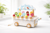 Wooden All in one Ice Cream Cart | Montessori Toy | Activity Game for Kids | Icecream Toy for Kids | Early Educational Toy