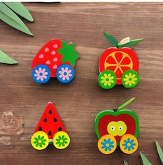 Wooden Fruits vehicles 2 PCS