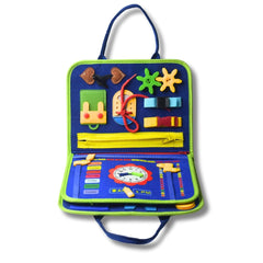 Busy Board Toy to Develop Basic Skills, Educational Sensory Busy Book for Toddlers