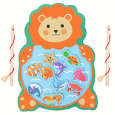 Wooden Board Fishing Game Set - Fun and Educational Toy for Kids- Pack of 1