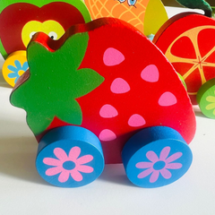 Wooden Fruits vehicles 2 PCS