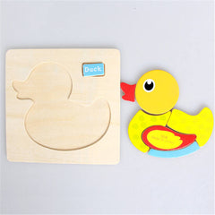 Wood Puzzles for Small Kids Children Kids. Pack of 4 Different Patterns Puzzle in a Frame Board