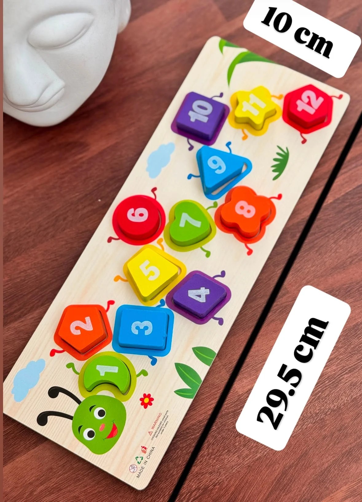 Caterpillar Number Chunky Board