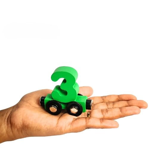 Wooden Number Train Toys for Kids, Number Learning Educational Toys