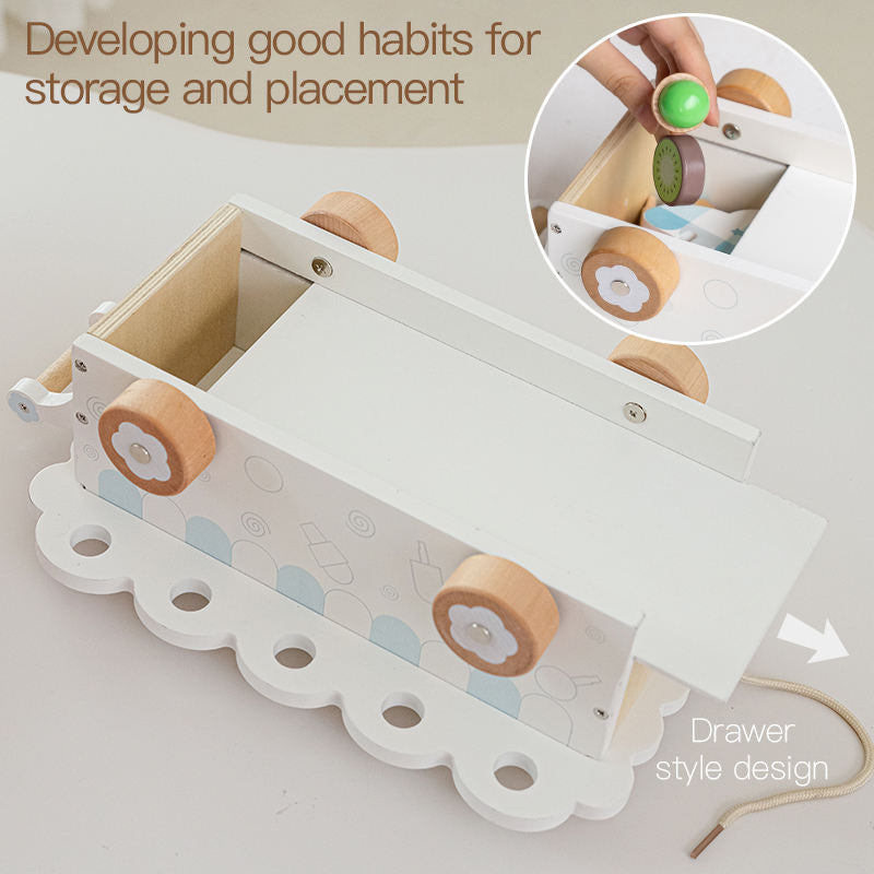 Wooden All in one Ice Cream Cart | Montessori Toy | Activity Game for Kids | Icecream Toy for Kids | Early Educational Toy