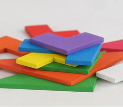 3 in 1 Puzzle Set Tangram, Xo & Intelligence Puzzle
