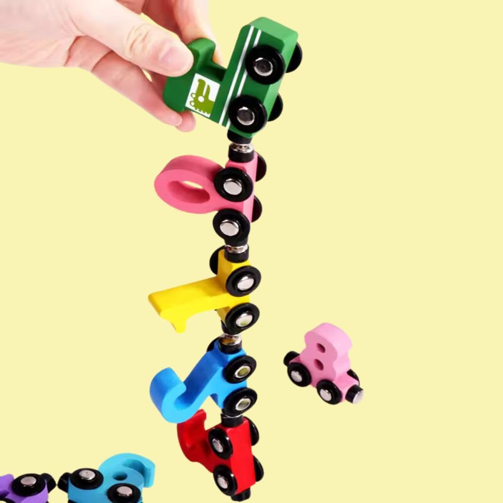Wooden Number Train Toys for Kids, Number Learning Educational Toys