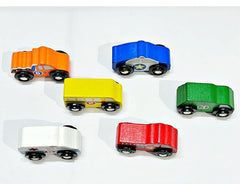 Wooden Mini Car Set 6 Pieces Eco-Friendly Kids Toys Montessori Toy Cars Wooden