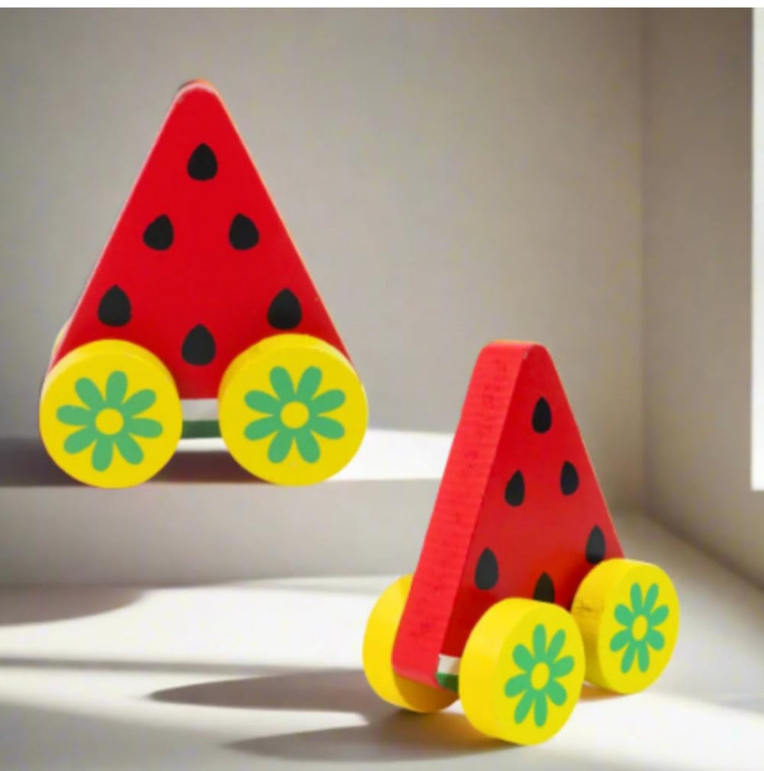Wooden Fruits vehicles 2 PCS