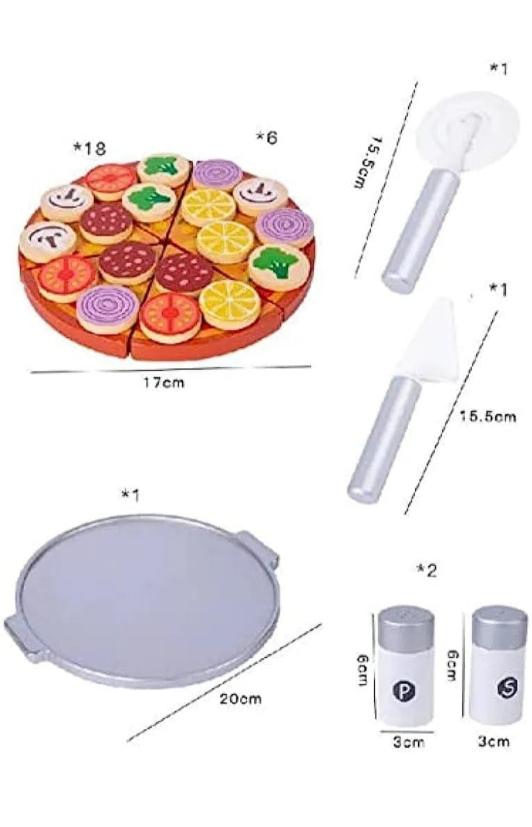 Wooden Pizza Oven Play Set Interactive Pretend Pizza Oven Toy for Kids, Complete with Realistic Pizza Food Accessories Perfect for Imaginative Role Play and Creative Kitchen Fun