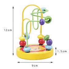 Wooden Bead Maze Montessori Birds and Animal Design Toy for Toddlers