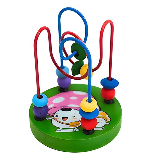 Wooden Bead Maze Montessori Birds and Animal Design Toy for Toddlers