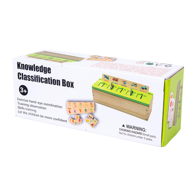 Knowledge Classification Box Educational Sorting Toy for Kids Ages 3 Develops Hand-Eye Coordination, Cognitive Skills & Logical Thinking Durable & Safe Learning Activity