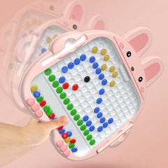 Rabbit Magnetic Drawing Board & Magnetic Pen and Color Number Maze, Toy