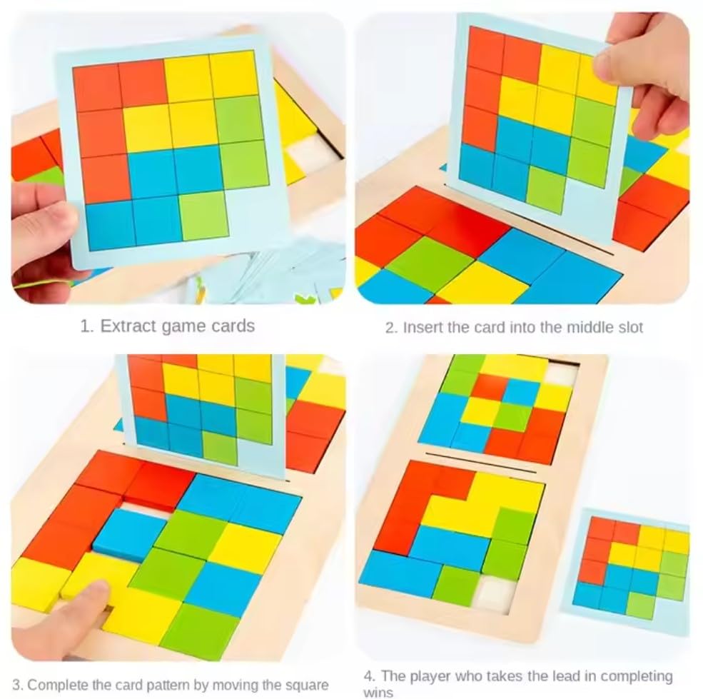 Wooden Rubiks Cube Battle Game