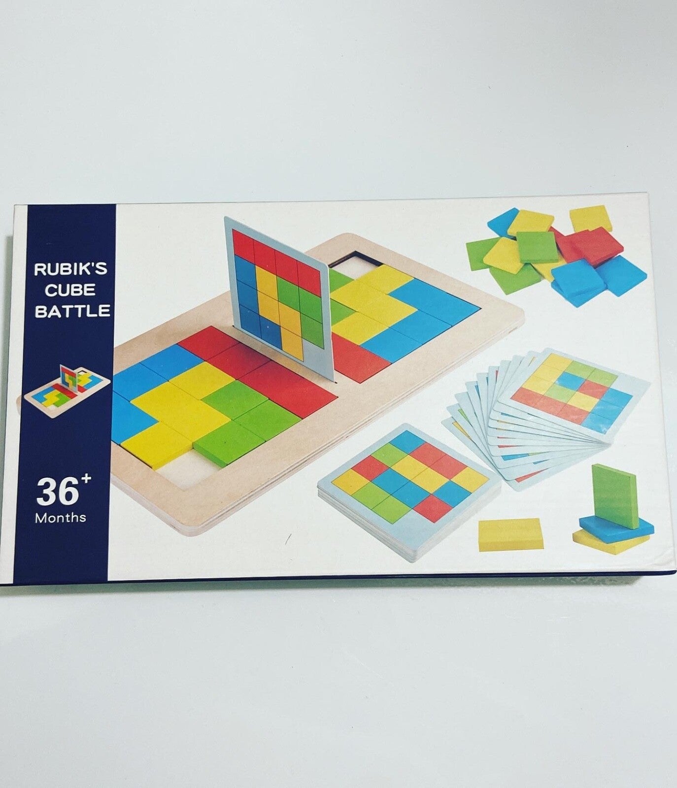 Wooden Rubiks Cube Battle Game